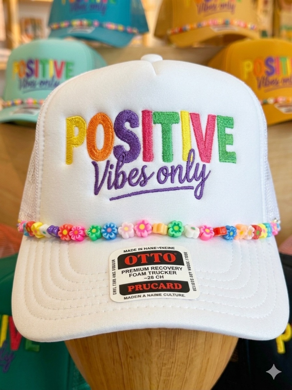 Simply Stitched 'Positive Vibes Only'- multiple colors.